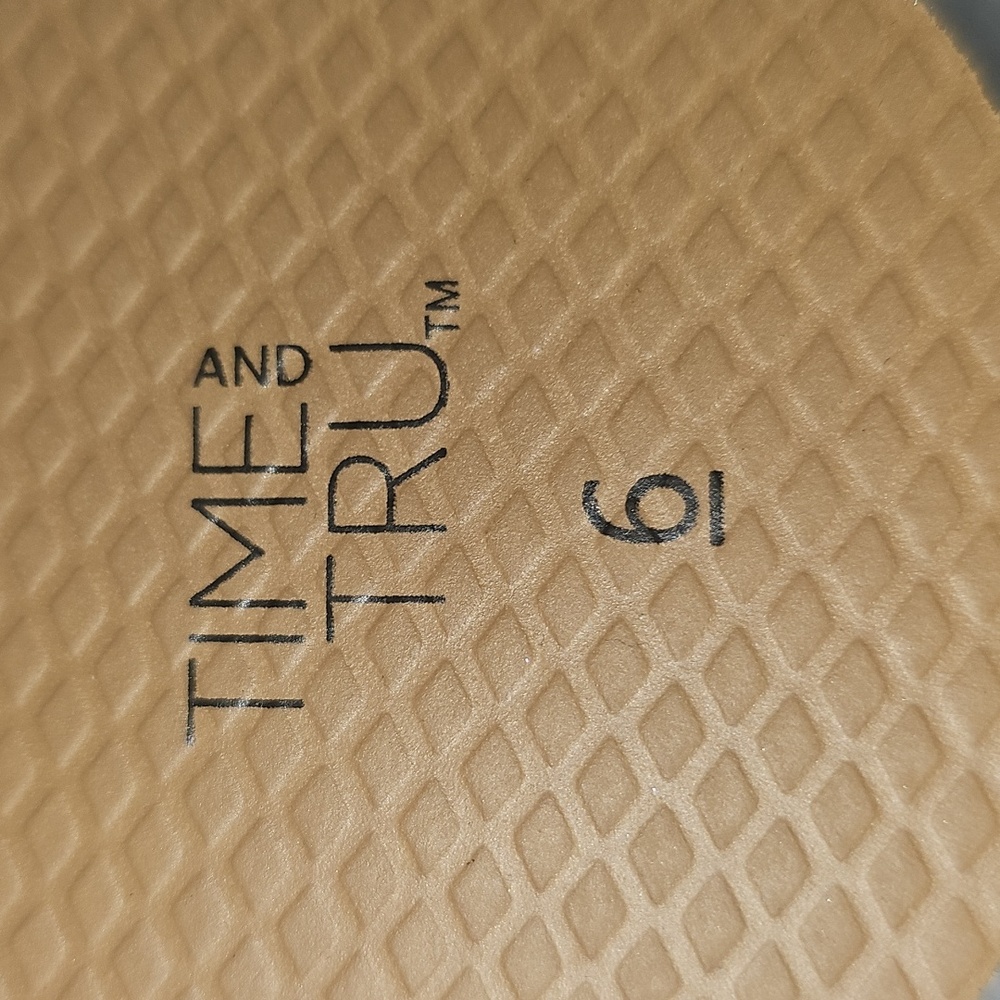 Time and Tru Women's Size 6 Woven Slide New - Picture 9 of 14
